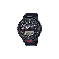 Casio PRO TREK Series-PRT Intelligent Air Pressure Altitude Information Outdoor Quad Sensor Dual LED Lights Quartz Movement Resin Strap PRT-B70-1PRD juoda