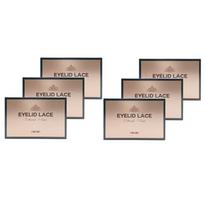 Holimico double eyelid lace 6 boxes + portable storage box + tongs beige