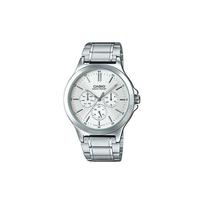 Casio STANDARD series waterproof quartz movement stainless steel strap Japanese and Korean watch men's watch silver dial MTP-V300D-7A sidabras