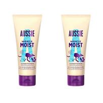Aussie Miracle Moist Vegan Hair Conditioner 200ml 2-Pack beige