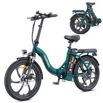 HillMiles MilePort 1 Sulankstomas elektrinis dviratis, 250W variklis, 36V13Ah baterija, 100KM nuotolis, 20” storos padangos, Puikiai tinka kelionėms mieste ir nuotykiams bekelėje žalia