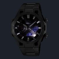CASIO EDIFICE 100 meters waterproof fashion trend solar Quartz Steel Strap men's watch black dial ECB-2300DC-1A juoda