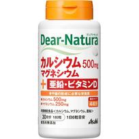 Asahi Dear-Natura Calcium Magnesium Zinc Vitamin D 180 grains Calcium agent Minerals Calcium agent 1 set