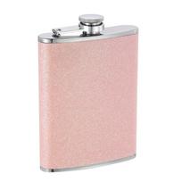 uxcell nerūdijančio plieno kolba alkoholiniams gėrimams ir gėrimams 8 uncijų nepralaidi gėrimų kolba, puikiai tinka stovyklavimui žygiams lauke. Bling Pink (230 ml) white