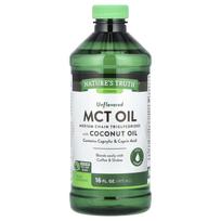 Nature's Truth, MCT aliejus, su kokosų aliejumi, be skonio, 16 fl oz (473 ml)