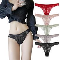 Lace Set of Sexy Does not dig Beautiful butt Cute [Xiaoyu] Women's Underwear, T-back Shorts, 5, Shorts, Women's, in, effect, Breathable, Soft, gray