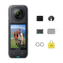 Insta360 Vandeniui atspari veiksmo kamera 4K Nematomas asmenukių lazda Nuimamas objektyvas 135 minutės nepertraukiamo AI vaizdo įrašo ir lauko nuotykių rinkinys X4-8K 360°