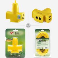 Bull Industrial Grade 3-Outlet Waterproof Power Strip
