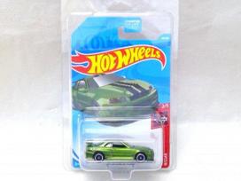 Unopened Hot Wheels Super Treasure Hunt NISSAN SKYLINE BNR34 Nissan Skyline STH Super Treasure (SQ1577) GT-R blue