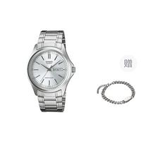 CASIO vyriškas baltas laikrodis MTP-1239D-7A- White white