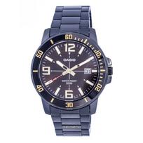 Casio Enticer Analog Black Dial Quartz MTP-VD01B-5BV MTPVD01B-5B Men's Watch juoda