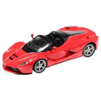 Burago 1:24 Ferrari LaFerrari Aperta Convertible Diecast Model Car, Red black