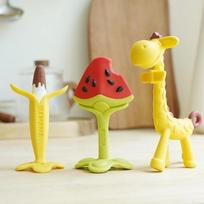 Ange teether single item, giraffe, 1 piece, Korean baby products yellow