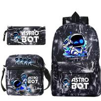 Astro bot printed fashion children's backpack cross-border large-capacity primary and secondary school student casual schoolbag set No specification