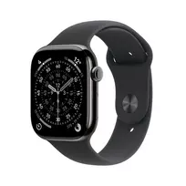 Apple Watch Series 11 GPS + Cellular 46 mm Slate Titanium Case with Sport Band (black) - M/L | MFD24ZR/A | 0195950629545