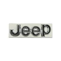 Metalinė automobilio kėbulo bagažinės emblema ženkliukas lipdukas JEEP Wrangler Grand Cherokee Compass Renegade Patriot Rubicon Liberty JK XJ white