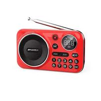 F21 Bluetooth garsiakalbiai Mini belaidis nešiojamas FM radijas senjorams Multifunkcinis lauko TF kortelės / USB muzikos grotuvas raudona
