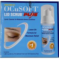 OQSoft Lid Scrub Plus Eyelid Cleanser, 50ml, 2 sets gray