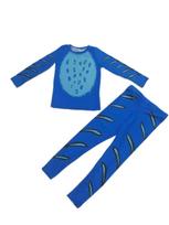Vaikų demonų pižama Derpy tigras Anime Cosplay Berniukams Mergaitėms Spausdintas viršutinis ir kelnių kostiumas Animacinis Helovino drabužis Vaikų pižama Kids 140cm blue