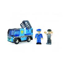 Hape Escort Car Set 9.5 x 5 x 3.5cm Ages 3+ Wooden Play Toy E3738 blue