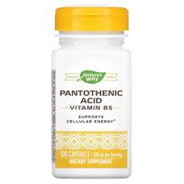 Nature's Way, pantothenic acid, vitamin B5, 500mg, 100 capsules (250mg per capsule)