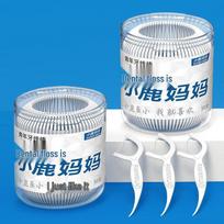 FAWNMUM Oral Care Dental Floss Sticks gray