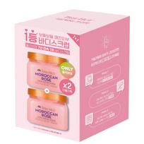 Tree Hut Shea Sugar Scrub Dviguba pakuotė 3 rūšys (510g+510g) Moroccan Rose + Moroccan Rose pink