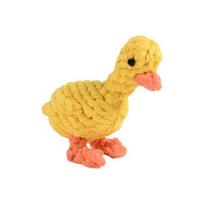 Arico naminių gyvūnų dantų valymo siūlas lėlė 12cm, ančiukas, 1 vnt. yellow