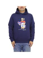 POLO RALPH LAUREN Polo Bear Print Pullover Sweatshirt Size Navy Men's Hoodie, XL, (Product Code 01020071) blue