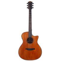 Bromo BAT2MCE Bromo Solid Mahogany Top Electric Acoustic Guitar Auditorium Folk Size Electric Acoustic Guitar Beginner