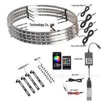 Colorful LED Wheel Hub Light Strips for Off-Road Vehicles - Dazzling Flowing Atmosphere Light Rings
