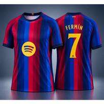 Barselonos šeimos futbolo marškinėliai Vyrams Moterims Vaikams Futbolo T-shirt Trumpomis Rankovėmis Gerbėjo Sportiniai Marškinėliai 6XL red
