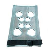Breathable Pet Grooming Hammock Sling Cloth Multi-hole Adjustable Strap Cat Nail Trimming Hammock Mesh Plastic Buckle pilka