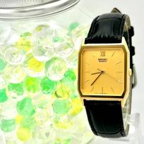 SEIKO Watch Gold Rectangular 662710 New Strap [Display Item/New Battery] Men's 5P31-5030 yellow