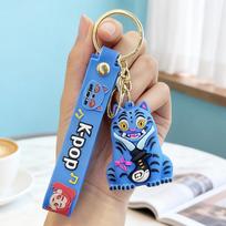 Kpop Demonų medžiotojas Gimtadienio vakarėlio dovanėlės Dovanos Raktų pakabukai Kpop Anime gerbėjams Kuprinės pakabukai Raktų pakabukas Naujieji metai 2026 Kalėdinės dovanos 1Pcs beige