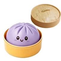 Dumpling Pressure Dumpling Squishies Cute Colorful Bun Toy Slow Rising Stress Relief Fidget Toy For Kids Adults Anti-Anxiety Gif gray