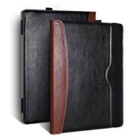 Premium Full-Body Leather Case Surface Laptop 4 5 13.5 Inch Business Notebook Sleeve With Magnetic for Surface Laptop 1-2-3-4, 13.5 gray