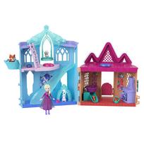 Mattel Disney Frozen Arendelle Animals Elsa and the Ice Castle Deluxe Doll and House Playset with 1 Mini Doll Blue JFG28 Dress-Up (Ages 3+) blue