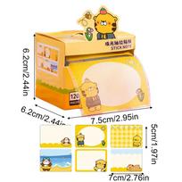 111 Sheets Transparent Pearlescent Pull Out Sticky Notes Self-Adhesive Stickers Notepads For Students Small Note Stickers geltona