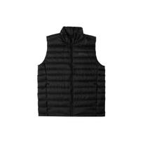 JACK WOLFSKIN Down Vests Men's Stand Collar Moderate Straight Fit 5032051 L black