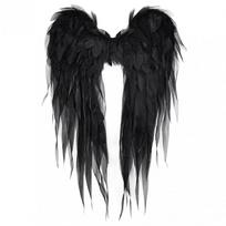 Dideli Organzos Angelo Sparnai Kostiumo Aksesuaras Cosplay Helovino Šventė Sceninė Vaidinimo Fotografija Small - 65x55cm black