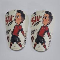 Professional small size football shin guard mini master board shin guard with football pattern small shin guard 1 Red Size S