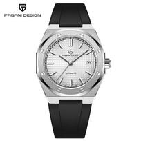 Pagani Design Nauji vyriški mechaniniai laikrodžiai Miyota 8215 Madingi 100M Vandeniui atsparūs laikrodžiai Safyro stiklas Laikrodis Relojes Hombres PD1673 MIYOTA 8215 gray