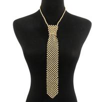 Clothing Tie Necklace Draweye Pearls Tie Long Necklace Choker Clavicle Chain  Girls