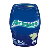 Wrigley Airwaves Sugar-Free Gum Menthol & Eucalyptus 50-Pack blue