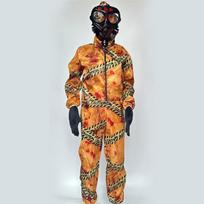 Helovino Cosplay Kostiumas Suaugusiems Vaikams Zombių Apranga Radiacinės Apsaugos Kostiumas M 7-8 brown