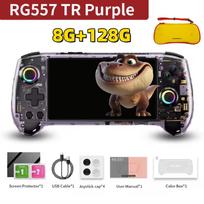 ANBERNIC RG557 Retro delninė žaidimų vaizdo grotuvo konsolė Android 14 12GB+256GB 5.48 colio AMOLED ekranas 512GB PS2 PSP žaidimai RG 557