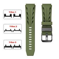 Sport Watch Band Fit for Amazfit T-Rex 3 Smartwatch Replacement Accessories Suitable for Amazfit T Rex 3 2 1 T-Rex 2 gray