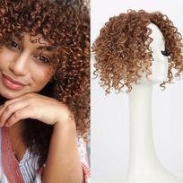 Hair Extension Short Afro Kinky Curly Hair Toppers Middle Part Thinning Hair Topper  Party Daily 30-33