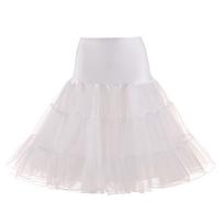 Vintage Vestuvinė Nuotakos Pasijonis Cosplay Rockabilly Suknelė Krinolinas Moteris Vestuvinė Nuotakos Apatinis Sijonas Rockabilly Sijonukas XS white